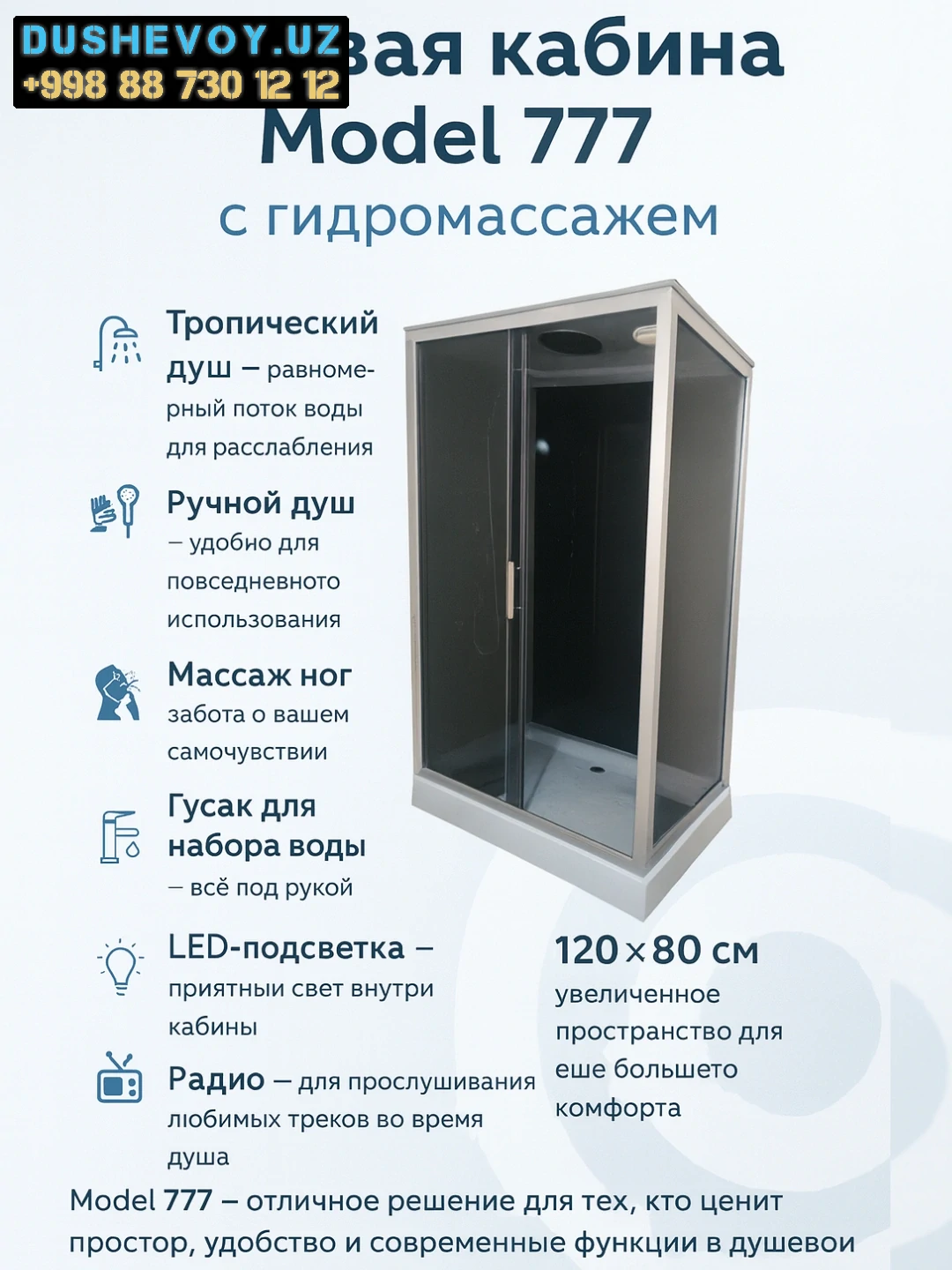 Poddonli dush kabina - Dushavoy Kabina Poddonli dush kabina - Dushavoy Kabina